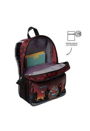 Morral Para Niño Digibot Mediano Rojo