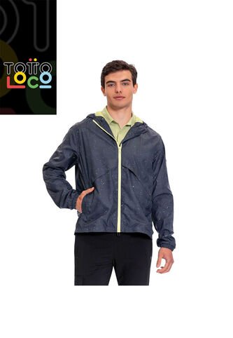 Chaqueta Para Hombre Casual Ice Print 2.0 Azul Totto