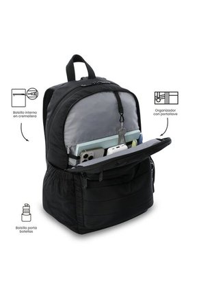 Morral Universitario Porta PC 14" Plaine 2.0 Negro Unisex