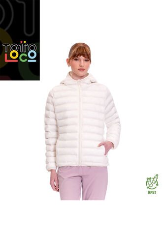 Chaqueta Acolchada Para Mujer Colorfull Pro Blanca Totto
