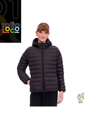 Chaqueta Acolchada Para Mujer Colorfull Pro Negra