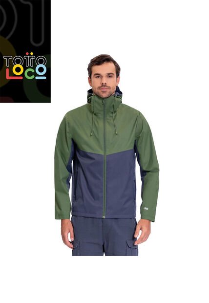 Chaqueta Impermeable Para Hombre Seal Azul