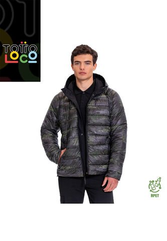 Chaqueta Acolchada Para Hombre Poma Negra Totto