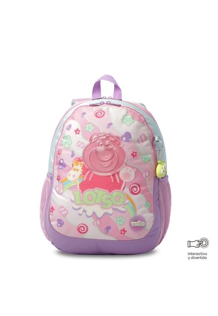Morral Para Niña Lotso Gummy Mediano Rosado