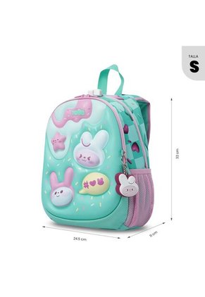 Morral Para Niña Bunny Pump Pequeño Verde