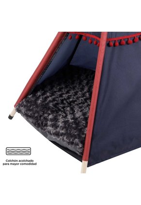Teepee Para Mascota Charlie Azul