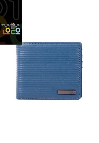 Billetera Para Hombre Krispo Mediana Azul Totto