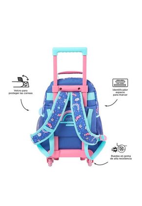 Morral Con Ruedas Para Niña Uniwildy M Azul
