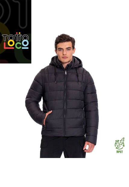 Chaqueta Acolchada Para Hombre Atlantida 2 En 1 Negra