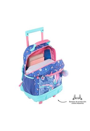 Morral Con Ruedas Para Niña Uniwildy M Azul