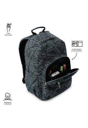 Morral Juvenil Porta PC 14" Acuarela Gris