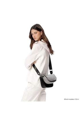 Bolso Para Mujer Style 3 En 1 Crossbody Negro/Gris
