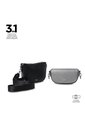 Bolso Para Mujer Style 3 En 1 Crossbody Negro/Gris de Totto