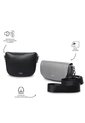 Bolso Para Mujer Style 3 En 1 Crossbody Negro/Gris de Totto