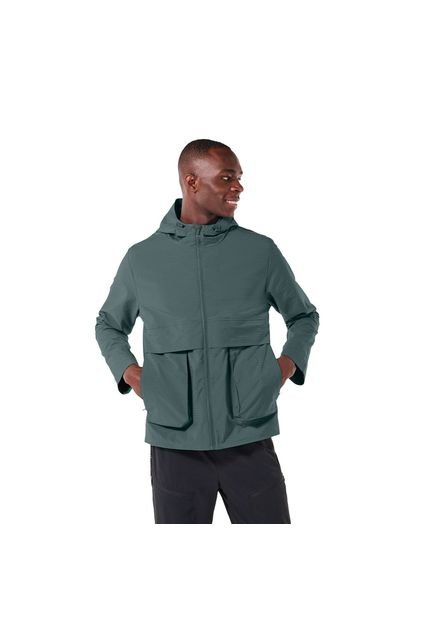 Chaqueta Rompevientos Para Hombre Azulon Verde