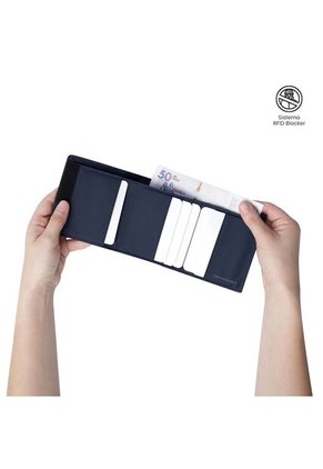 Billetera Para Hombre Sayle Con RFID Blocker Azul