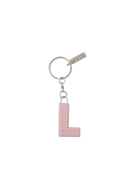 Llavero De Goma Abc Color Rosado