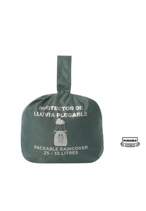 Forro Impermeable Rain Cover 2.0 Plegable Para Maleta Verde