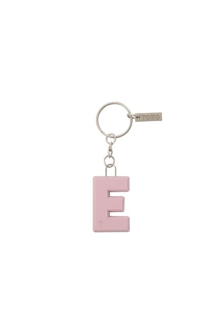 Llavero De Goma Abc Color Rosado