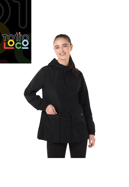 Chaqueta Casual Para Mujer Kadup Liviana Negra