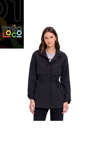 Chaqueta Casual Para Mujer Sandino Negra Totto