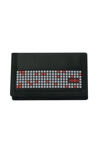 Billetera Quincly Con RFID Negra Mediana Totto