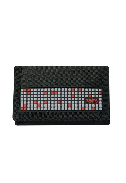 Billetera Quincly Con RFID Negra Mediana