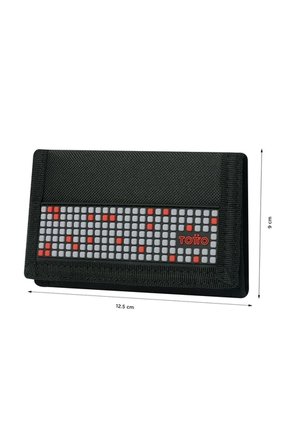 Billetera Quincly Con RFID Negra Mediana
