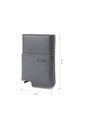 Portadocumentos Inteligente Saffiano Con RFID Blocker Gris de Totto