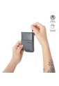 Portadocumentos Inteligente Saffiano Con RFID Blocker Gris de Totto