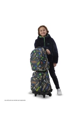 Morral Juvenil Porta PC 14" Acuareles Gris