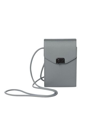 Bolso Para Mujer Smooth Crossbody Pequeño Gris Totto
