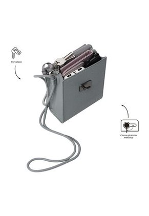 Bolso Para Mujer Smooth Crossbody Pequeño Gris