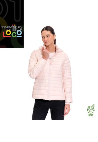 Chaqueta Acolchada Para Mujer Chalina 2 En 1 Rosada Totto