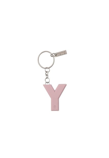 Llavero De Goma Abc Color Rosado