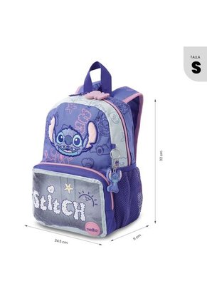 Morral Para Niña Stitch On The Beach Pequeña Azul