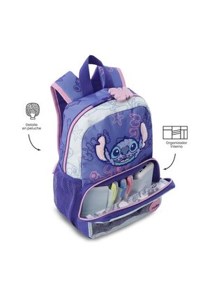 Morral Para Niña Stitch On The Beach Pequeña Azul