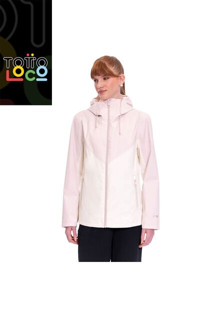 Chaqueta Impermeable Para Mujer Sally Rosada