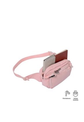 Riñonera Para Mujer Clear Sam Rosada