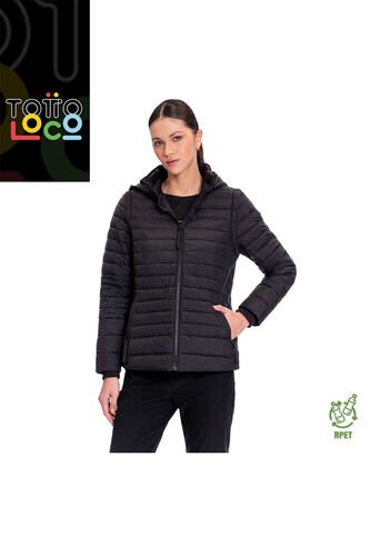 Chaqueta Acolchada Para Mujer Chalina 2 En 1 Negra Totto