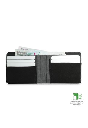 Billetera Hombre Lad Pequeña Con RFID Blocker Gris