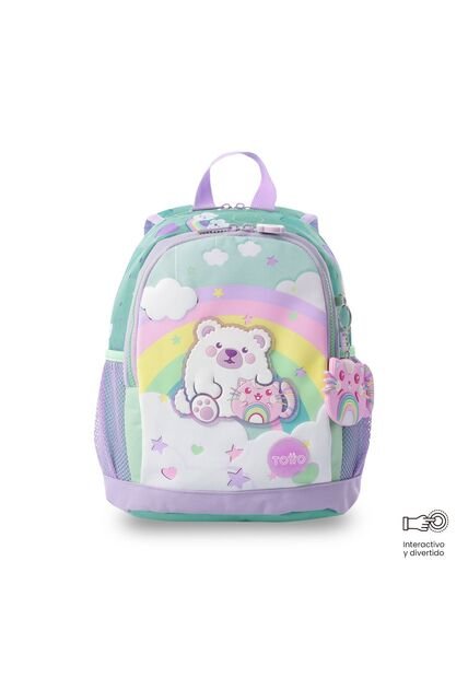 Morral + Libro Para Colorear Little Magic Para Niña Pequeño Azul