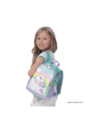 Morral + Libro Para Colorear Little Magic Arcoíris Niña Pequeño