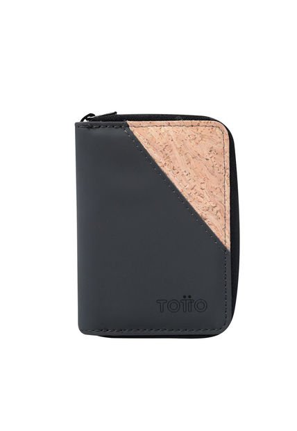 Billetera Cork Gris Pequeña