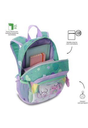 Morral + Libro Para Colorear Little Magic Arcoíris Niña Mediano