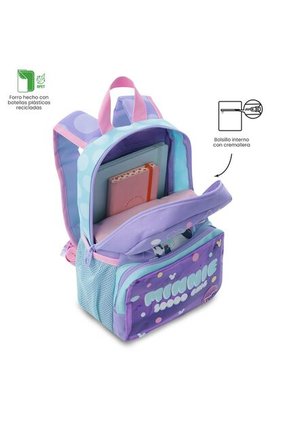 Morral Para Niña Minnie Pequeño Morado Con Corazones