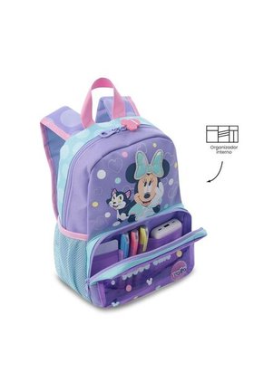 Morral Para Niña Minnie Pequeño Morado Con Corazones