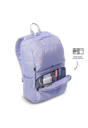 Morral Universitario Porta PC 14" Cloud Morado Mujer