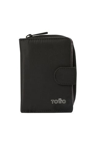 Billetera Daintty Con RFID Blocker Negra Totto