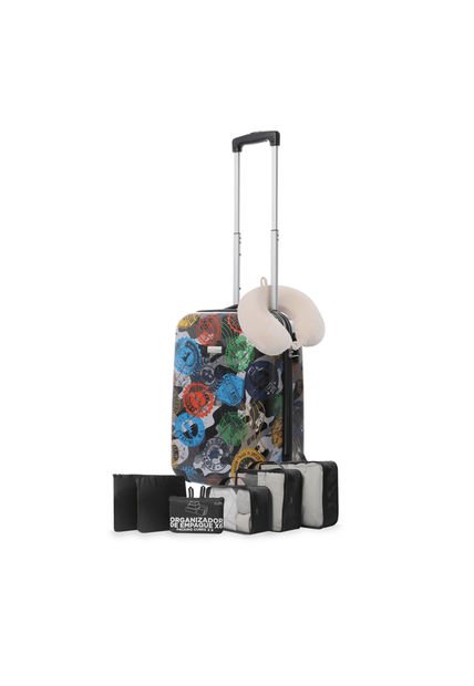 Kit De Viaje Maleta De Cabina 360 Stampy + Organizador + Almohada